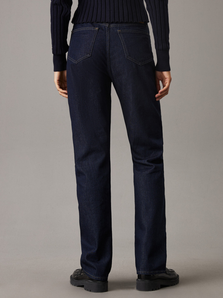 Denim High Rise Straight Jeans  Women