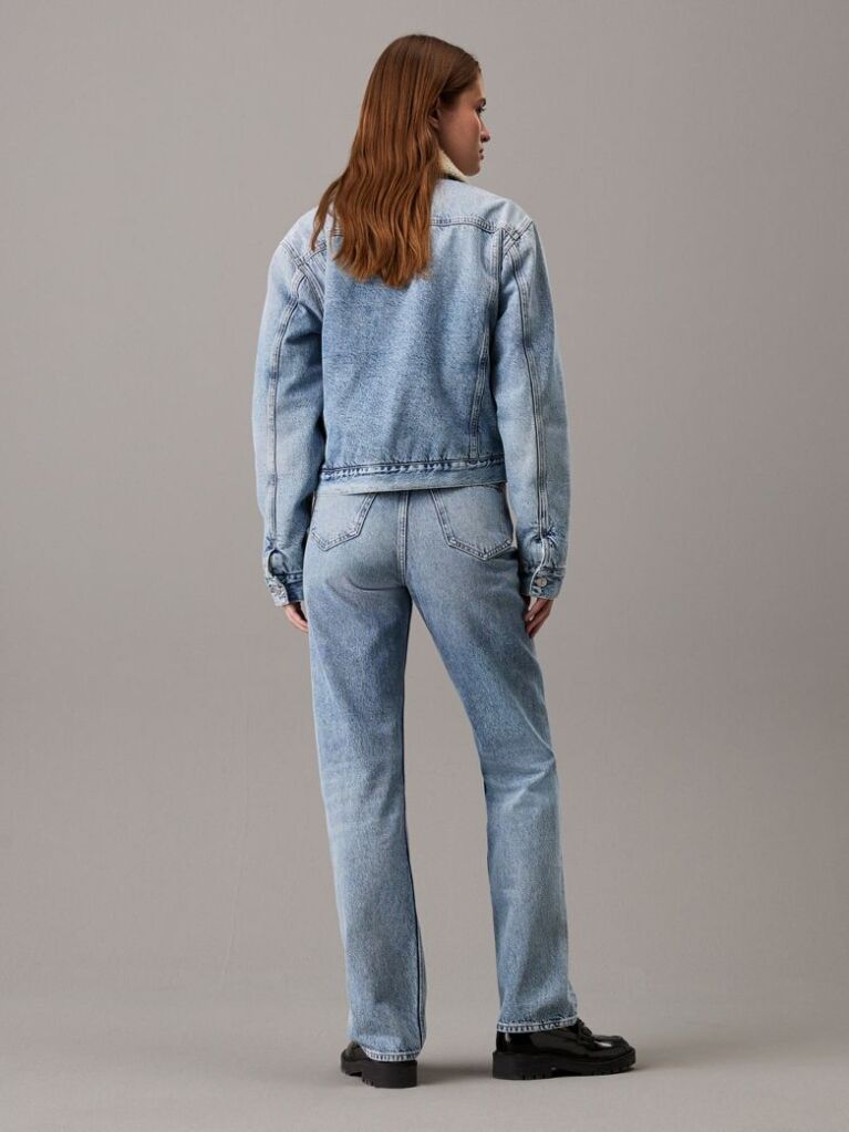 Denim High Rise Straight Jeans  Women