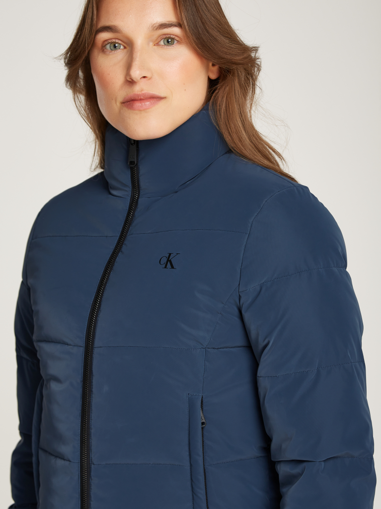 Blue Soft Touch Short Fitted Jacket  Women