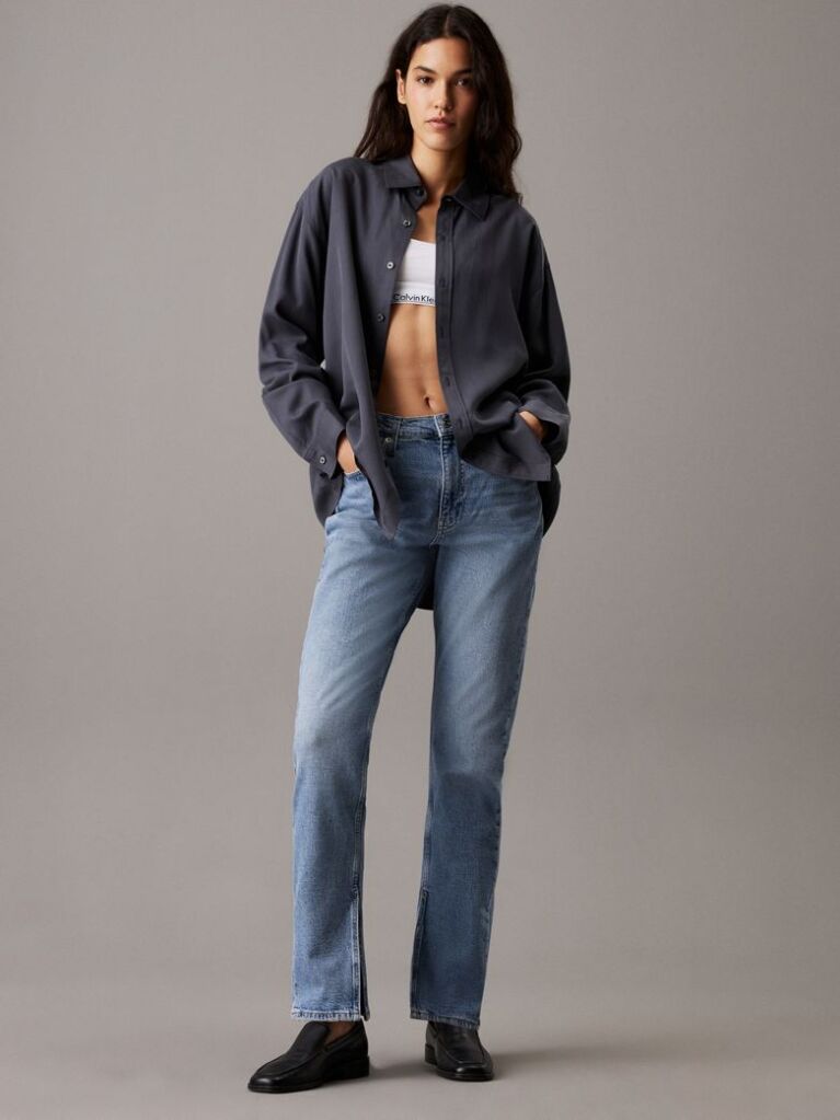 Denim Authentic Slim Straight Jeans  Women