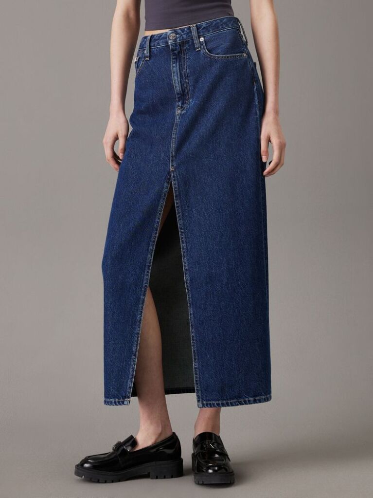 Denim Denim Maxi Skirt  Women