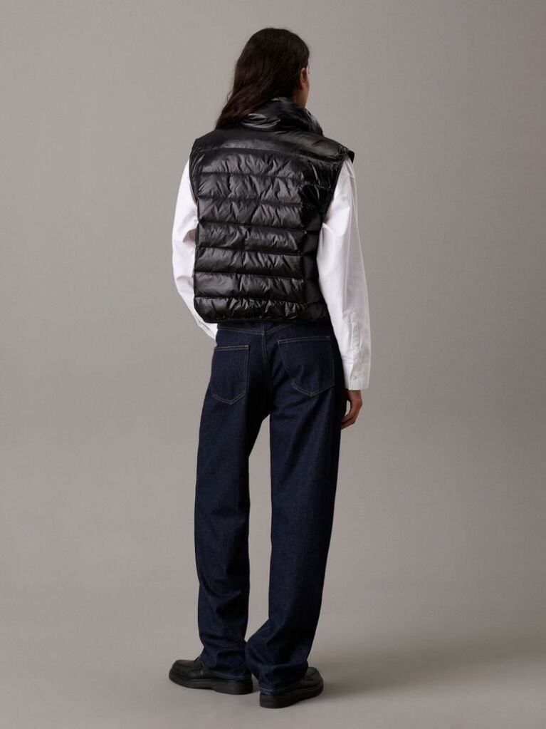 Black Lightweight Down Puffer Gilet  Women