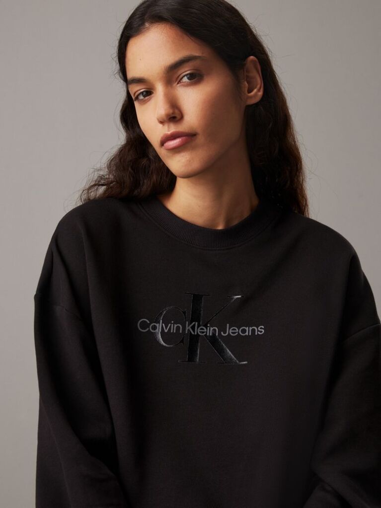 Black Monogram Sweatshirt  Women