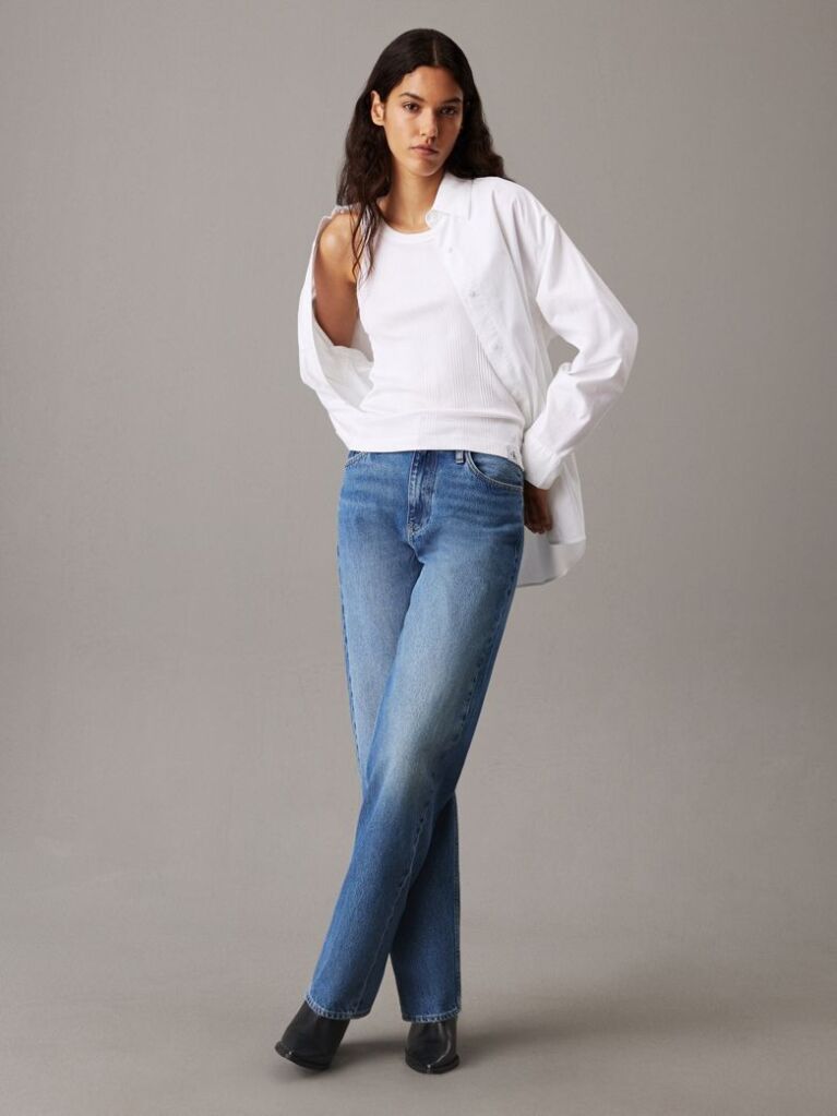 Denim Ψηλόμεσο Τζιν Με Loose Εφαρμογή  Γυναίκα
