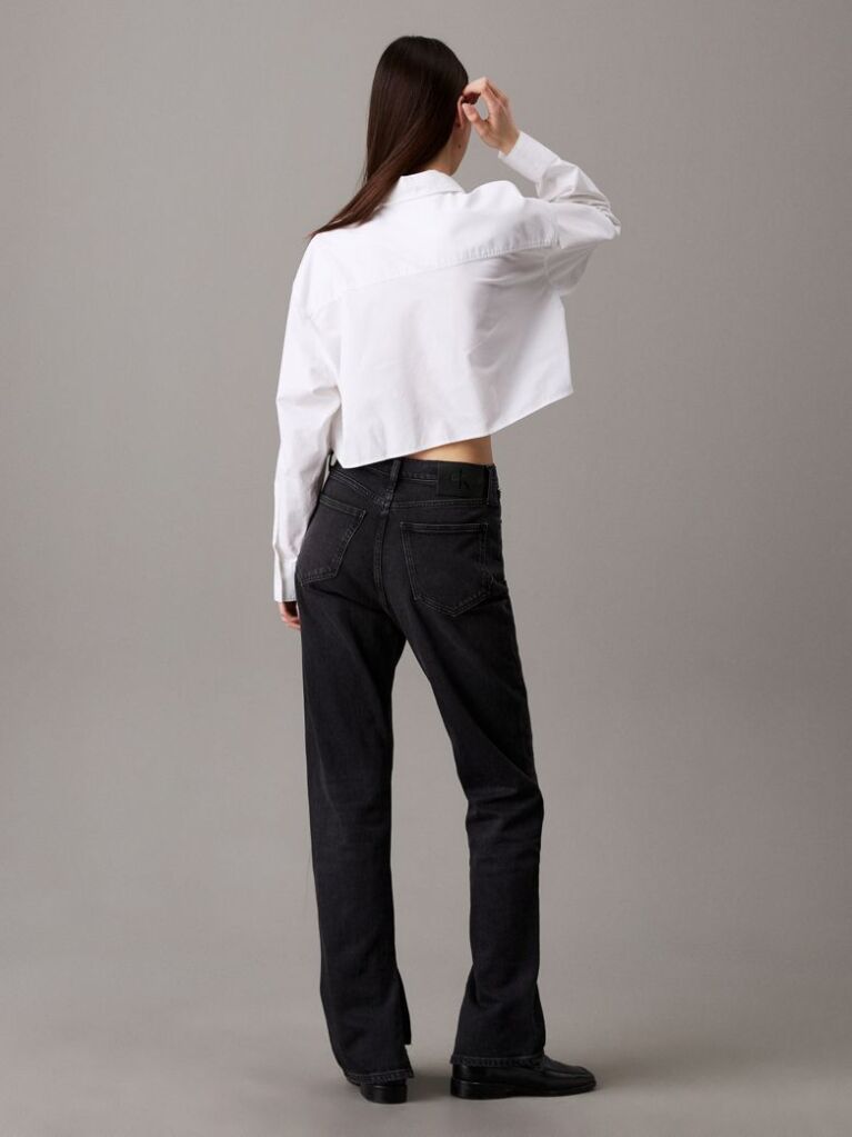 Black Authentic Slim Straight Jeans  Women