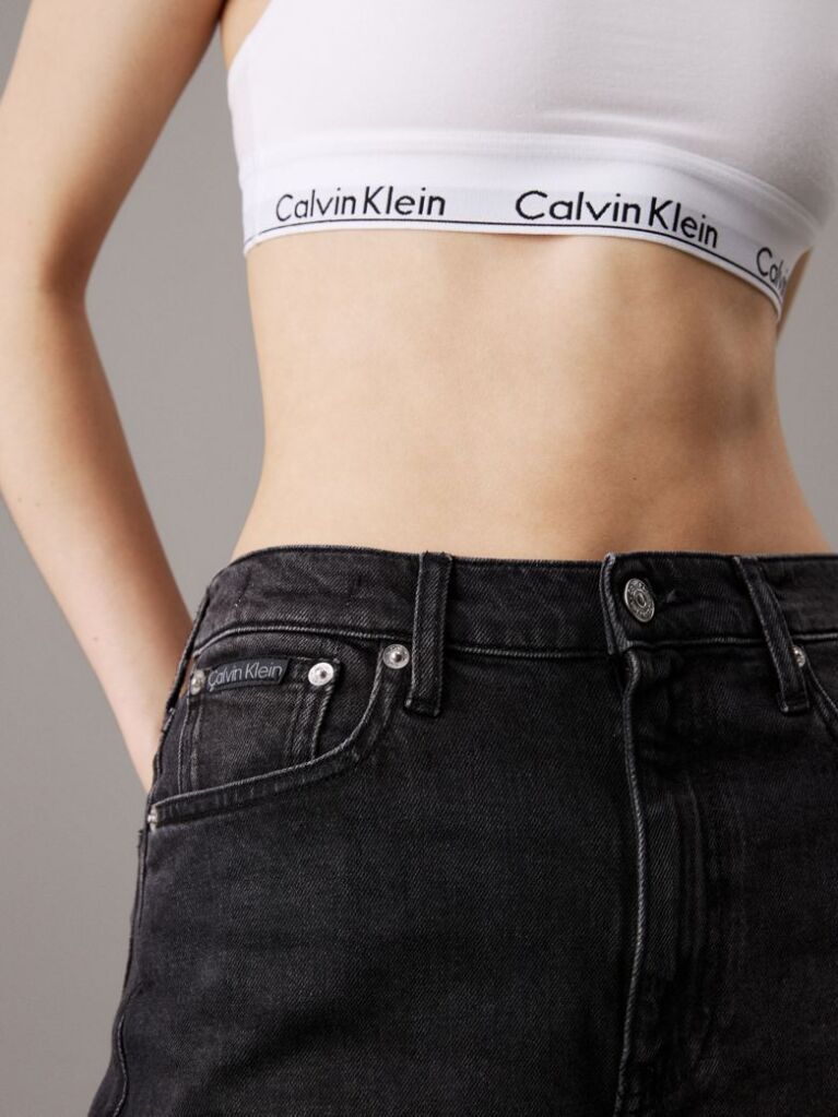 Black Authentic Slim Straight Jeans  Women