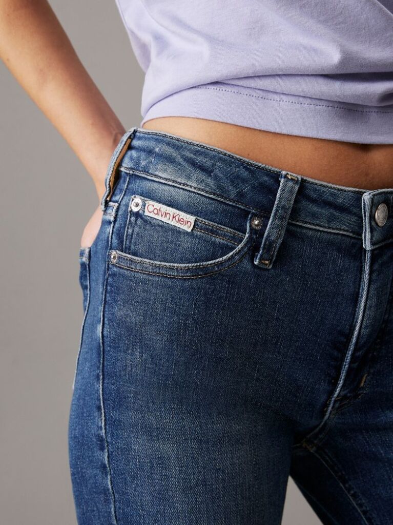 Denim Mid Rise Skinny Jeans  Women