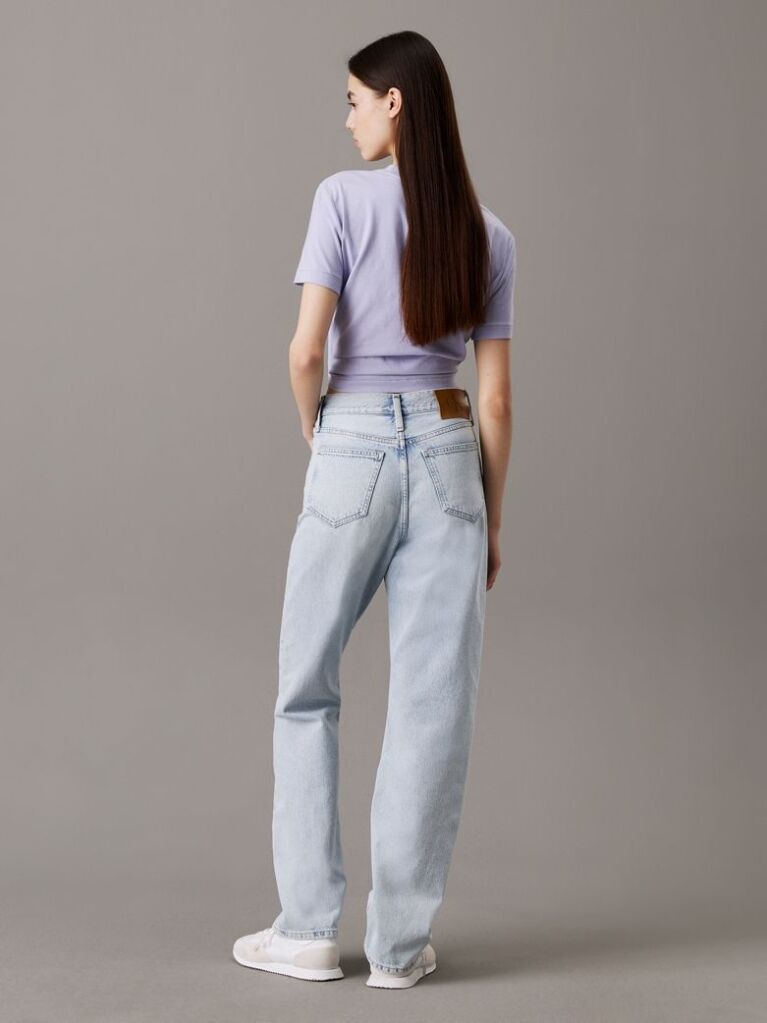 Denim High Rise Straight Jeans  Women
