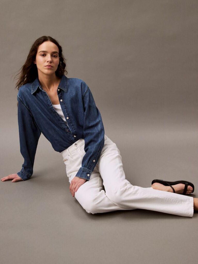 Denim Authentic Slim Straight Jeans  Women