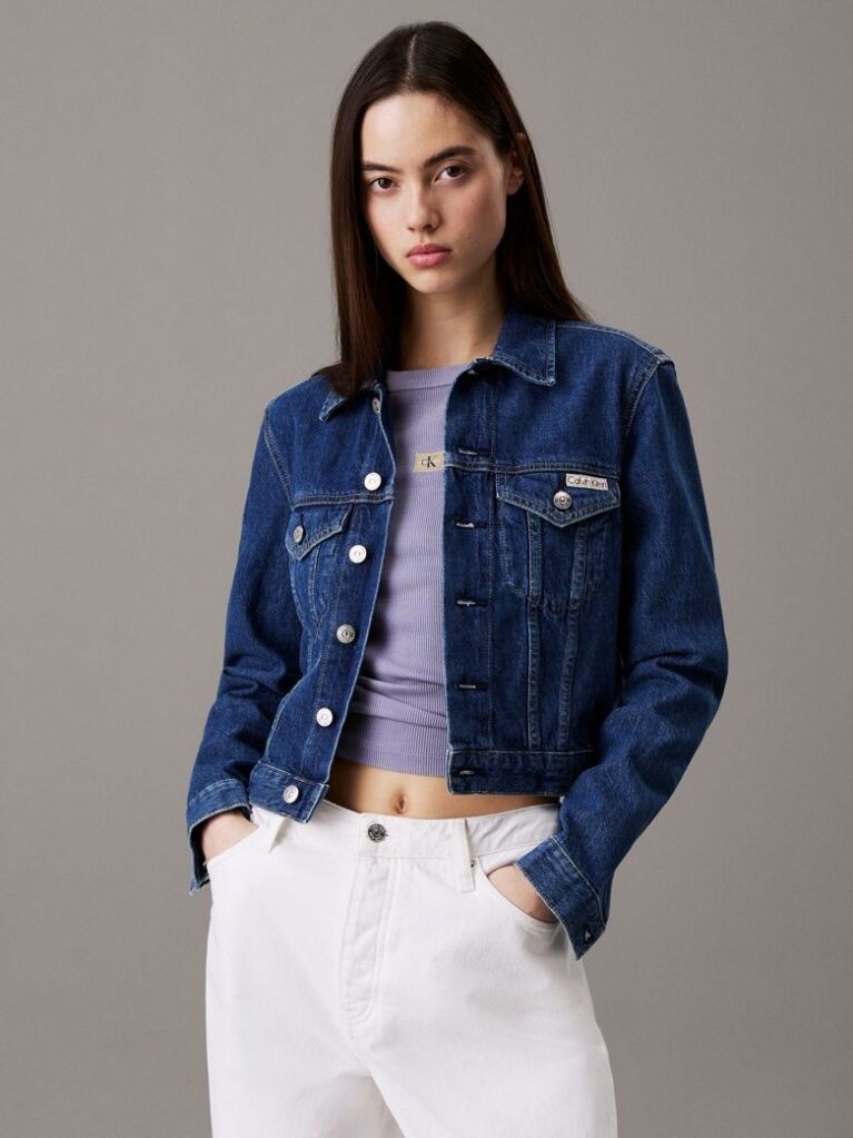 Denim Cropped 90's Denim Τζάκετ  Γυναίκα