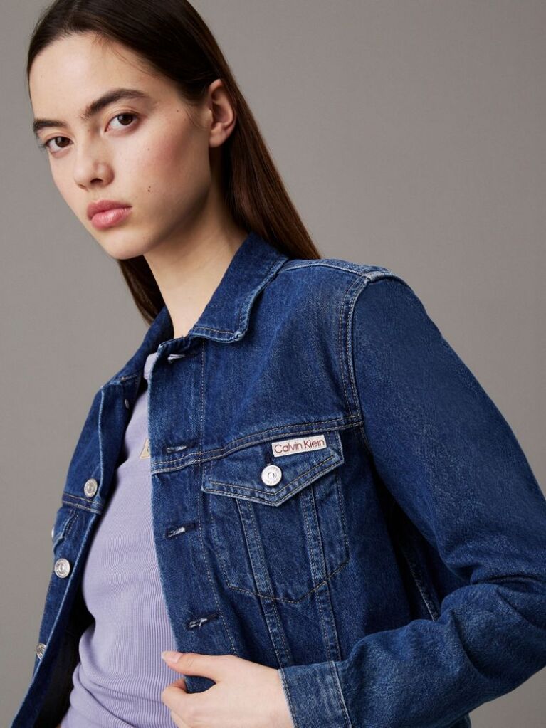 Denim Cropped 90's Denim Τζάκετ  Γυναίκα