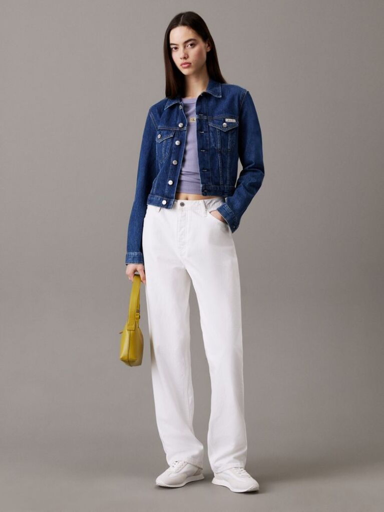 Denim Cropped 90's Denim Τζάκετ  Γυναίκα