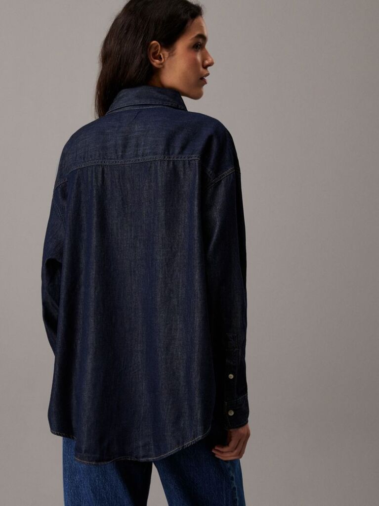 Denim Oversized Denim Πουκάμισο  Γυναίκα