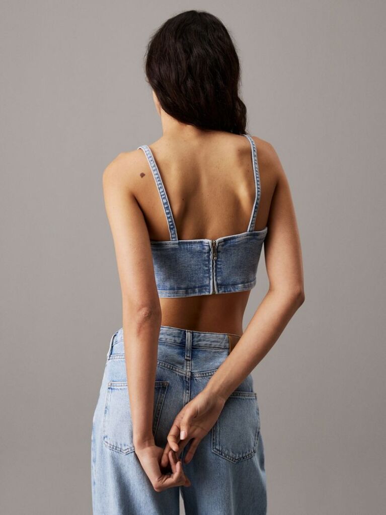 Denim Denim Bralette Top  Women