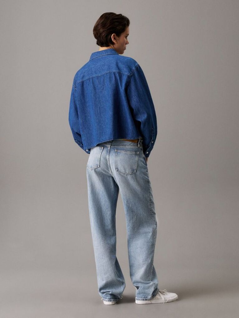 Denim Cropped Denim Dad Πουκάμισο  Γυναίκα