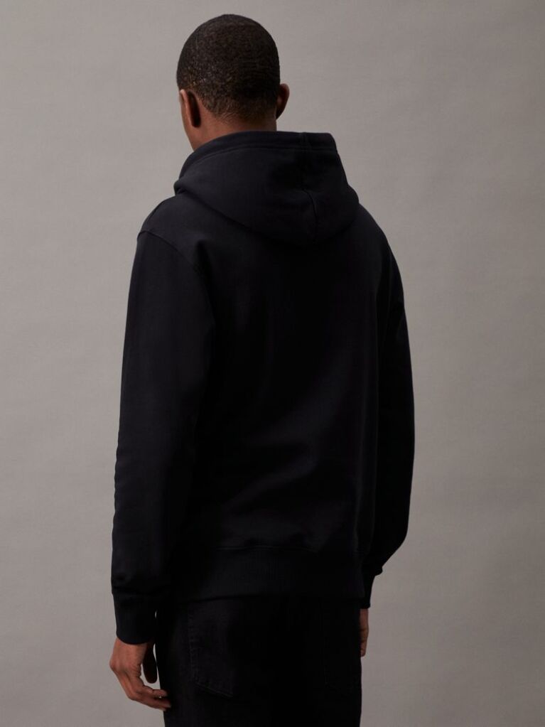 Black Monogram Hoodie  Men