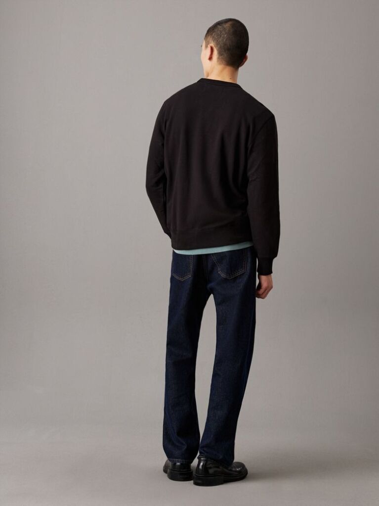 Black Monogram Badge Sweatshirt  Men