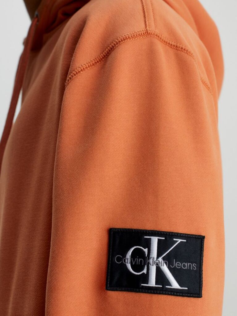 Πορτοκαλί Βαμβακερό Hoodie Με Λογότυπο  Άνδρας