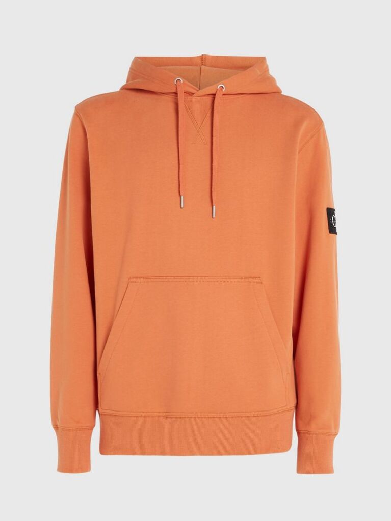 Πορτοκαλί Βαμβακερό Hoodie Με Λογότυπο  Άνδρας