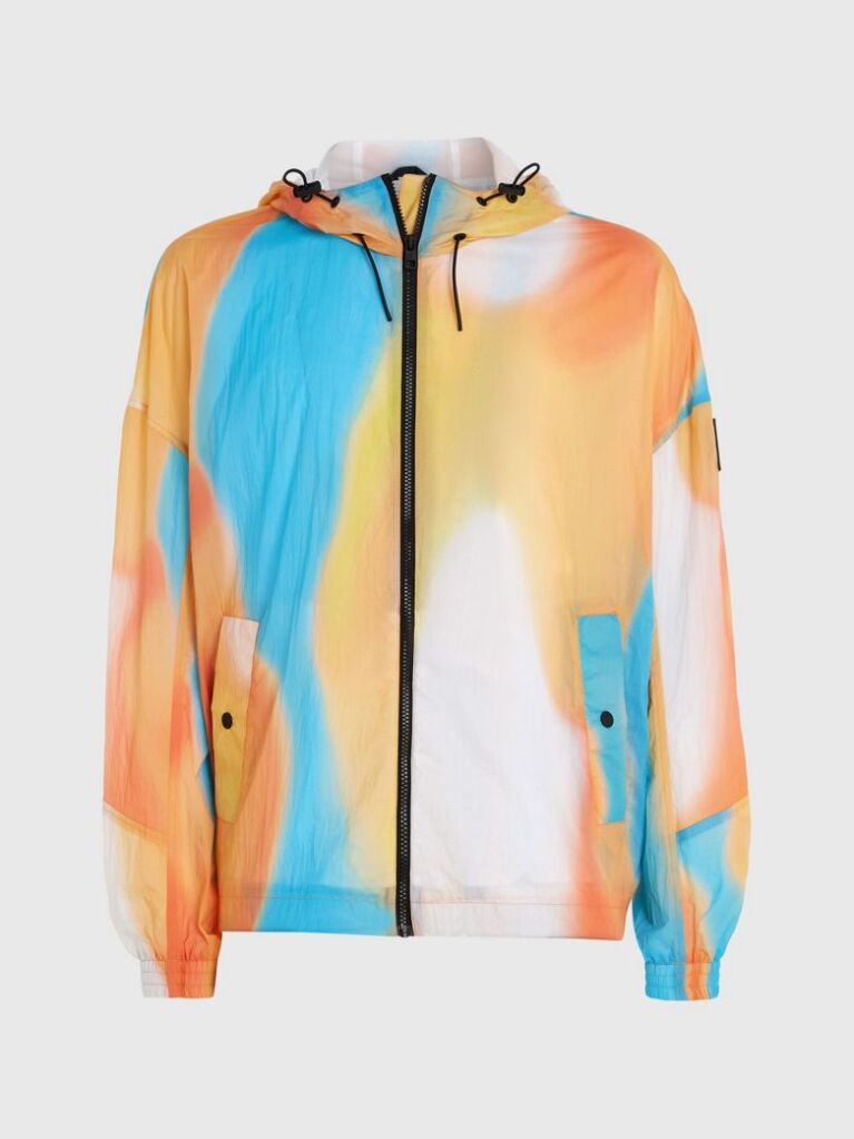 Multi Recycled Nylon Multicolour Windbreaker  Men