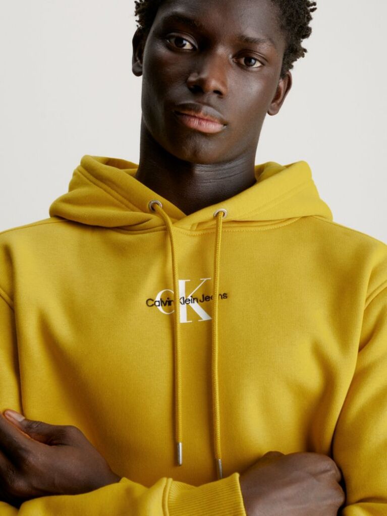Κίτρινο Hoodie Με Μονόγραμμα  Άνδρας