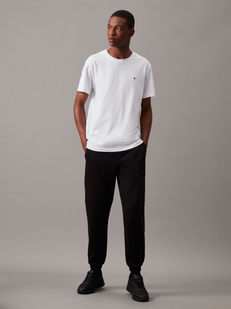 Black Logo Fleece Tape Joggers  Men