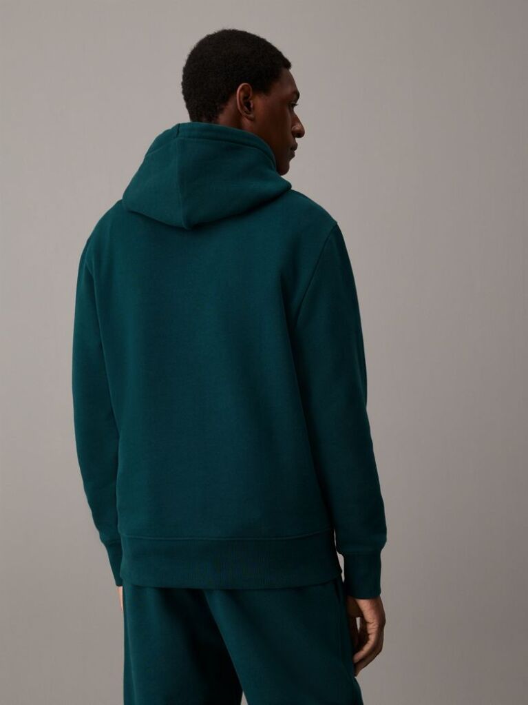 Πράσινο Hoodie Από Χοντρό Fleece  Άνδρας