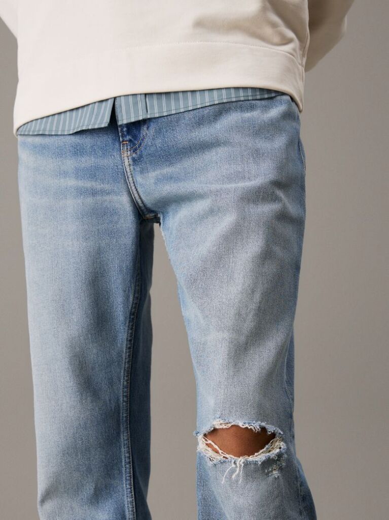 Denim Tapered Τζιν Σε Στενή Γραμμή  Άνδρας