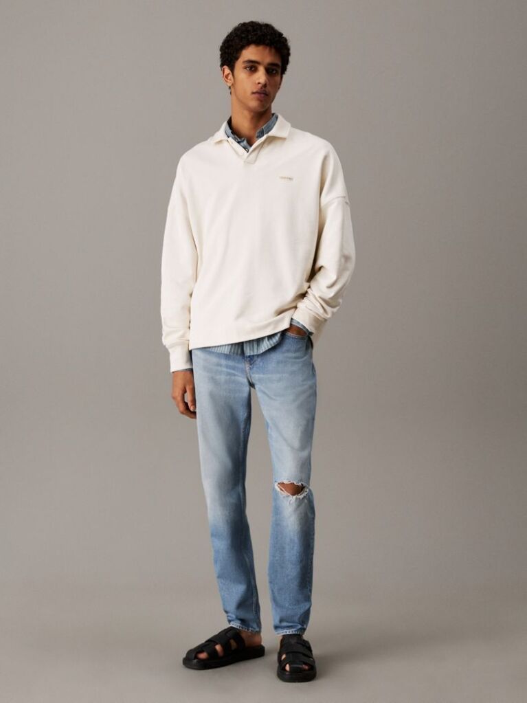 Denim Tapered Τζιν Σε Στενή Γραμμή  Άνδρας