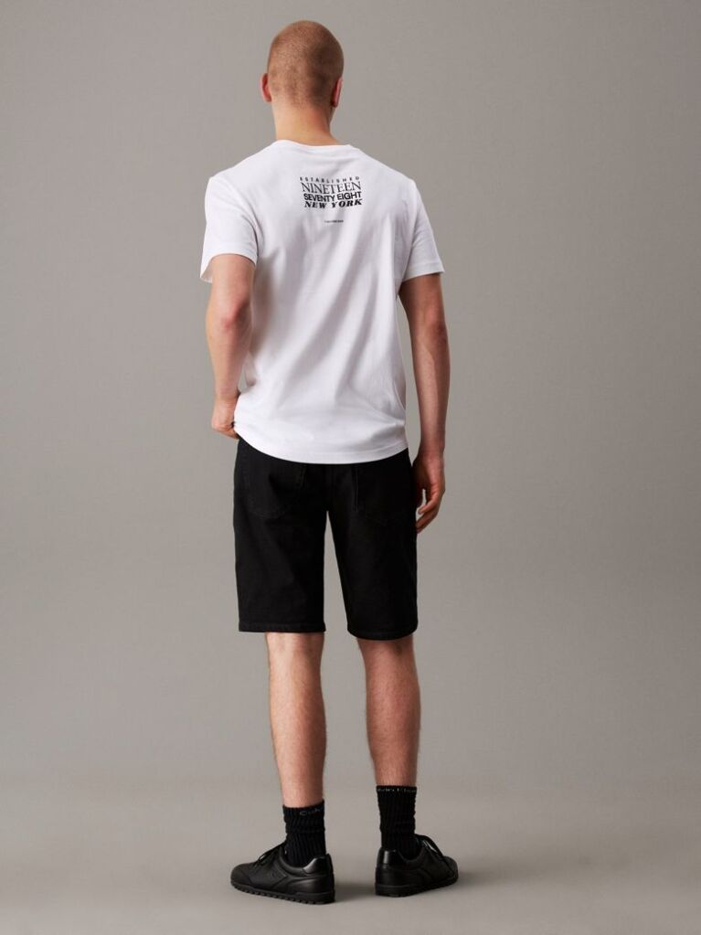 Black Regular Denim Shorts  Men
