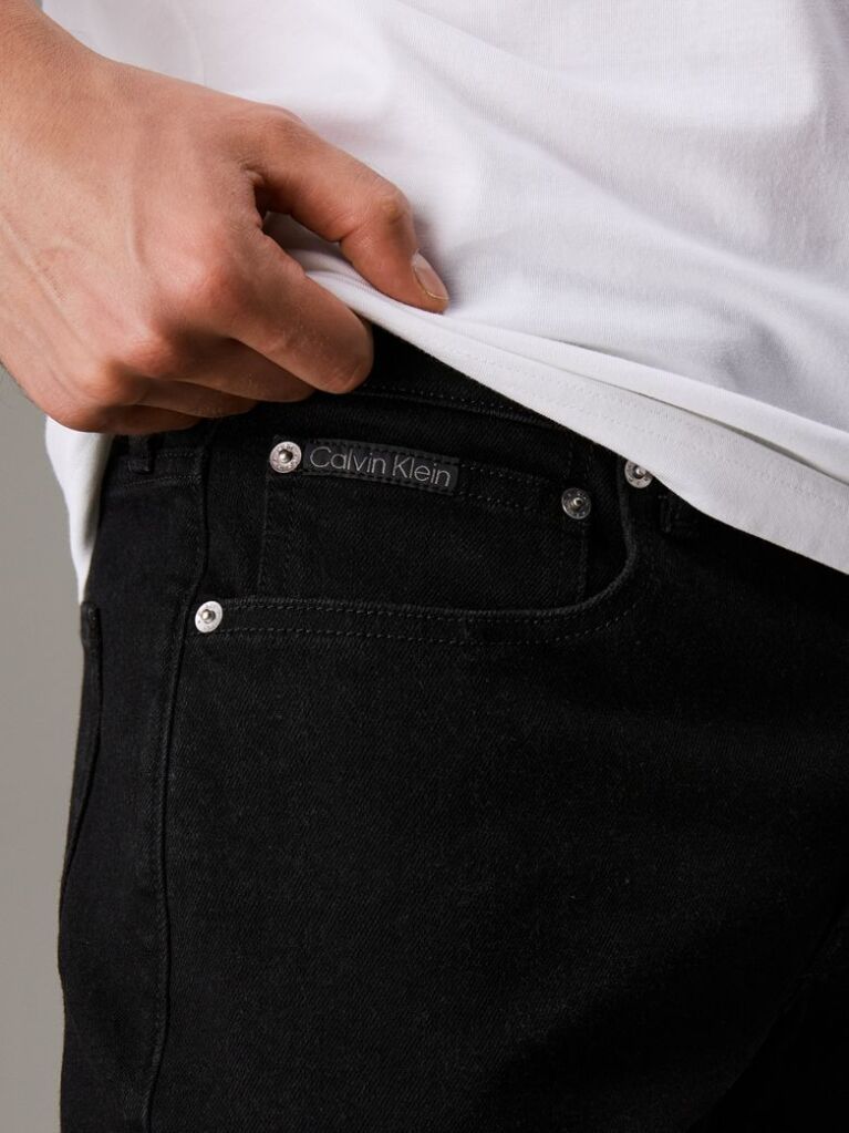 Black Regular Denim Shorts  Men