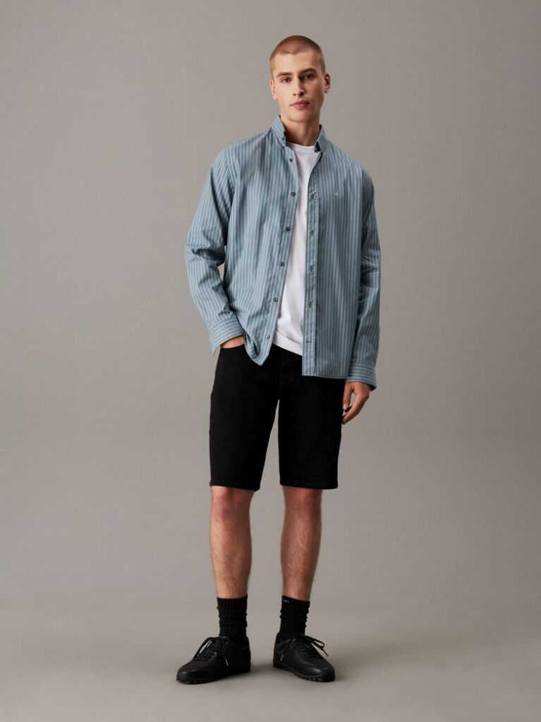 Black Regular Denim Shorts  Men
