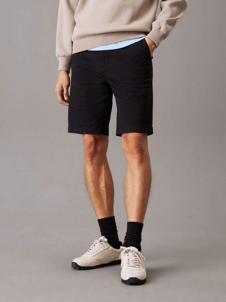 Black Modern. Sharp. Innovative. Calvin Klein Menswear offers a premium selection of men's styles from tailored suits to luxury sportswear. These shorts are crafted with 51% certified organic cotton, which is grown free from synthetic pesticides, synthetic fertilizers and genetically modified seeds  Men