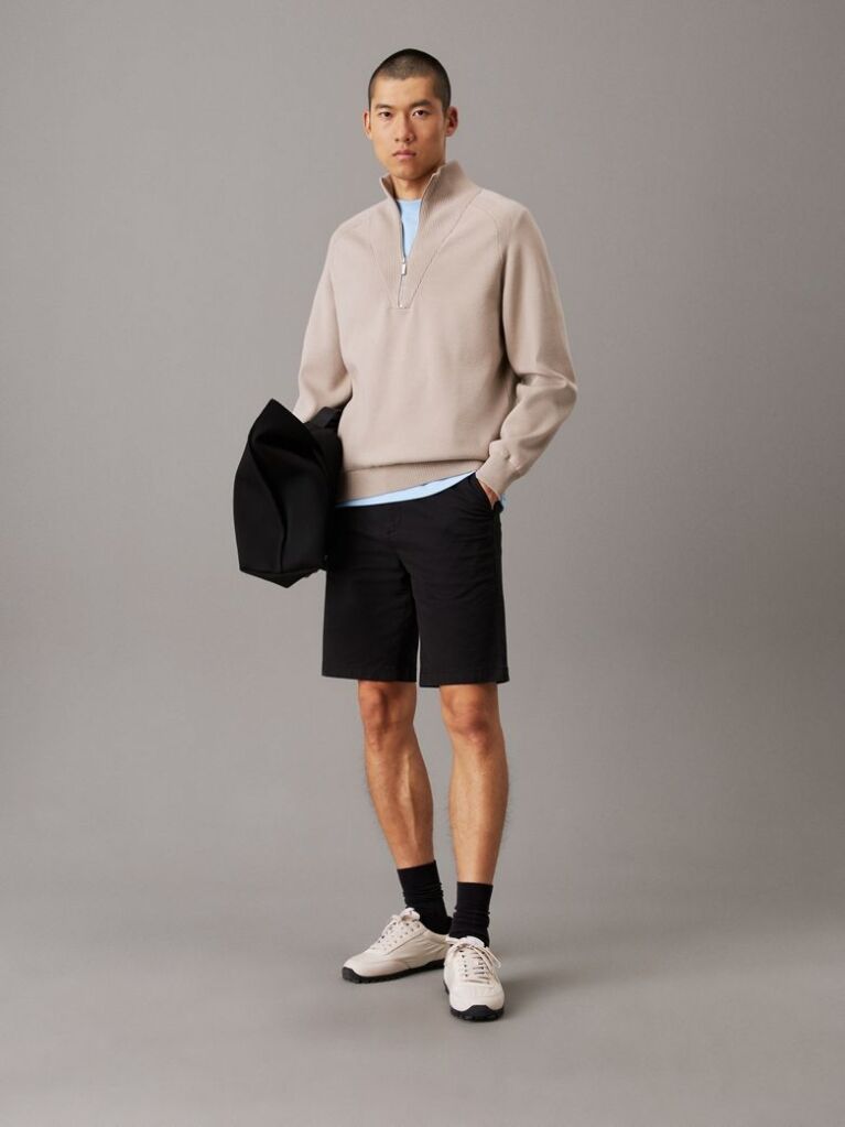 Black Modern. Sharp. Innovative. Calvin Klein Menswear offers a premium selection of men's styles from tailored suits to luxury sportswear. These shorts are crafted with 51% certified organic cotton, which is grown free from synthetic pesticides, synthetic fertilizers and genetically modified seeds  Men