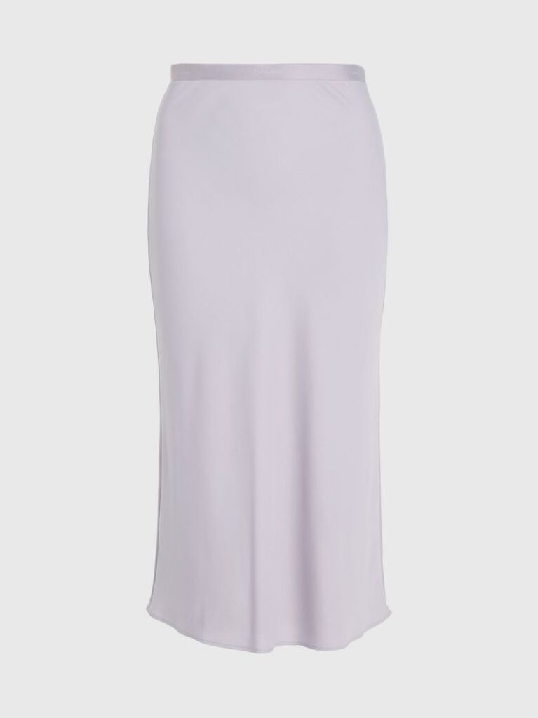 Purple Recycled Polyester Slip Skirt  Women