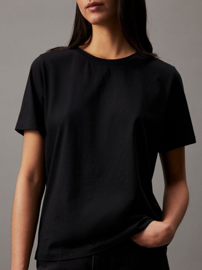 Black Soft Cotton T-shirt  Women