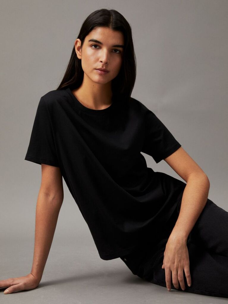 Black Soft Cotton T-shirt  Women