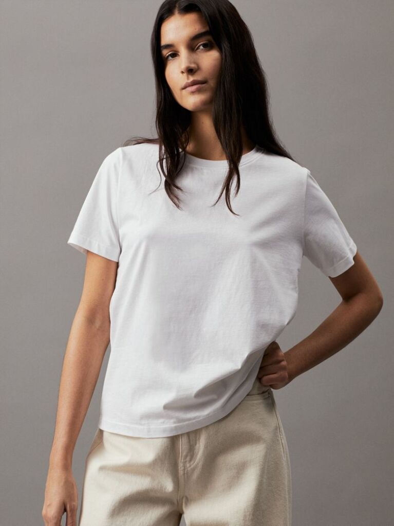 White Soft Cotton T-shirt  Women