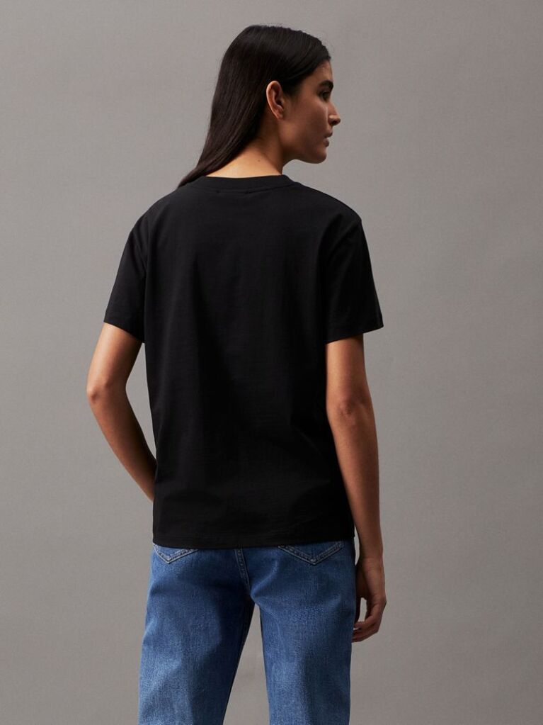 Black Organic Cotton Logo T-shirt  Women