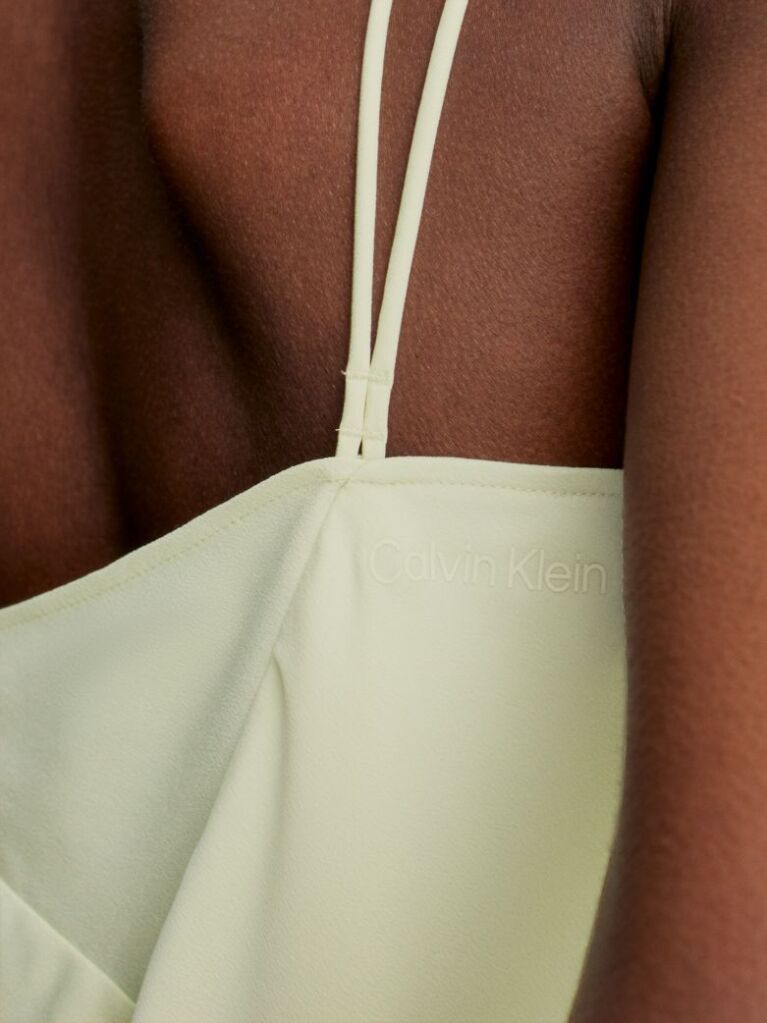 Yellow Crepe Cami Top  Women