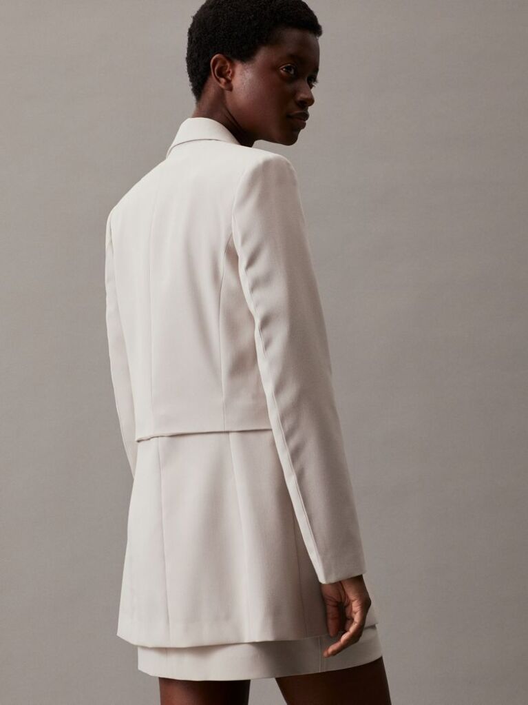 Beige Oversized Modular Blazer  Women
