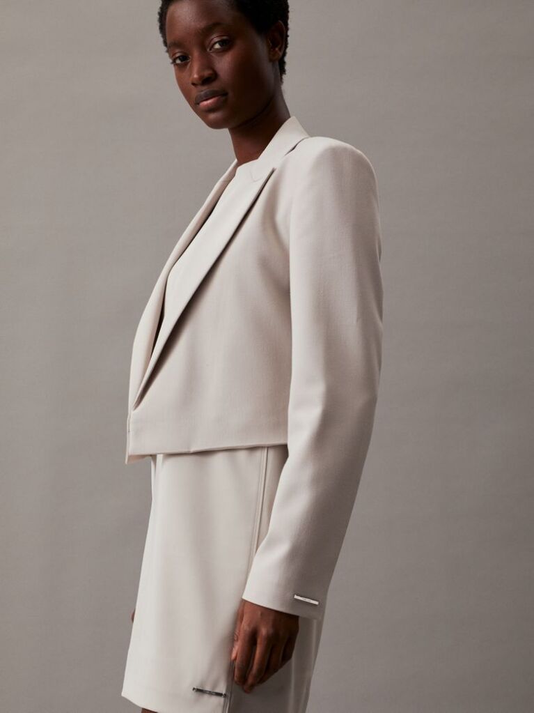 Beige Oversized Modular Blazer  Women