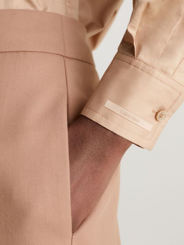 Beige Relaxed Cotton Shirt  Women