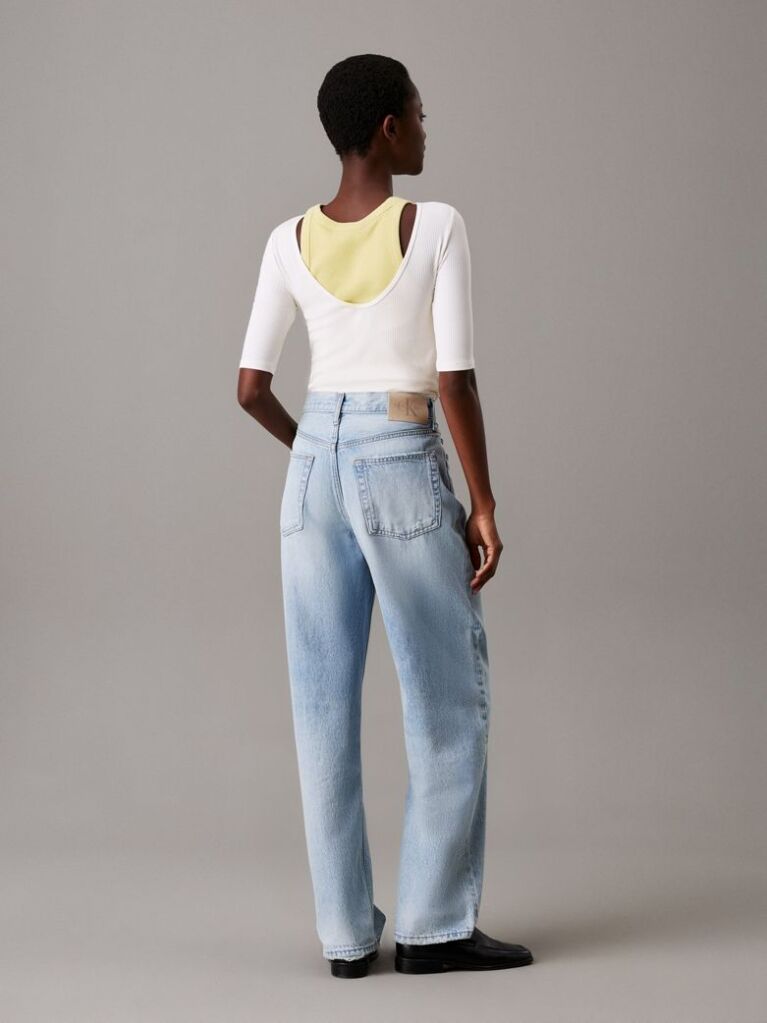 White Skinny Modal Scoop Back Top  Women