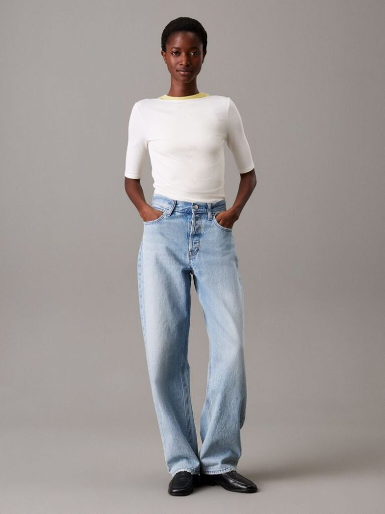White Skinny Modal Scoop Back Top  Women