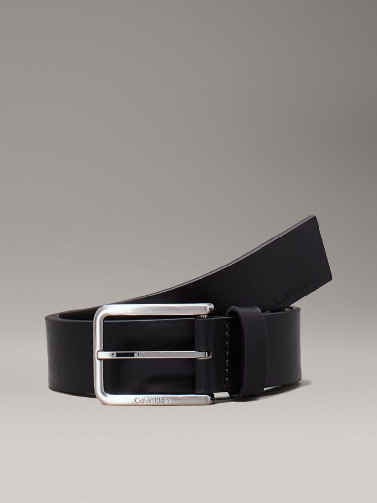 Black Leather Belt  Men