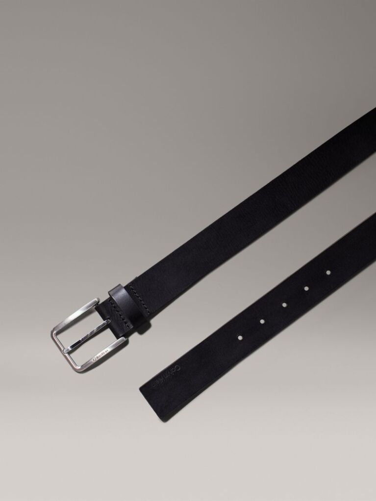 Black Leather Belt  Men