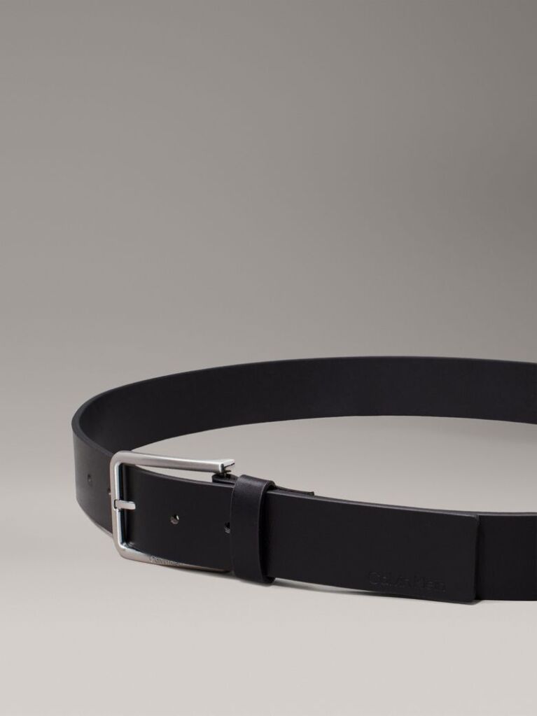 Black Leather Belt  Men