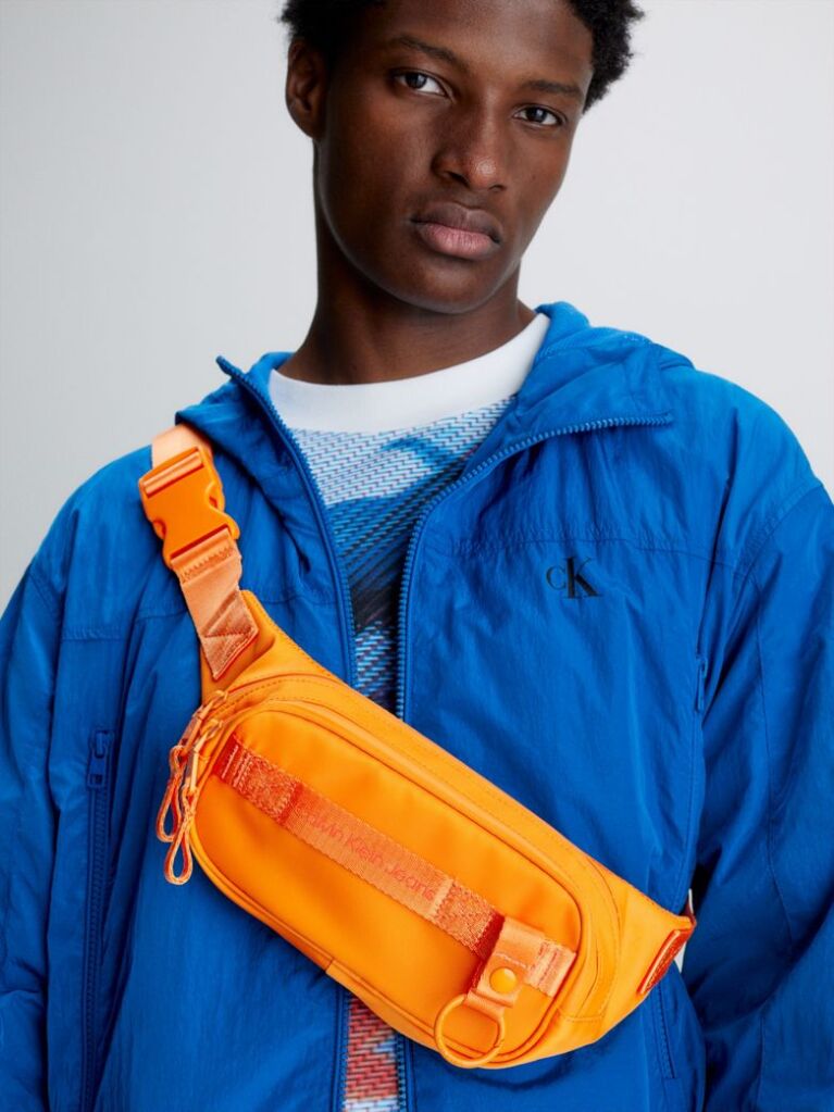 Orange Recycled Bum Bag  Men