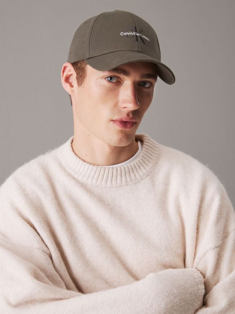 Grey Logo Cap  Men